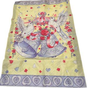 Libbie Avenue Wedding Bells and Doves Decorative Garden Outdoor Flag